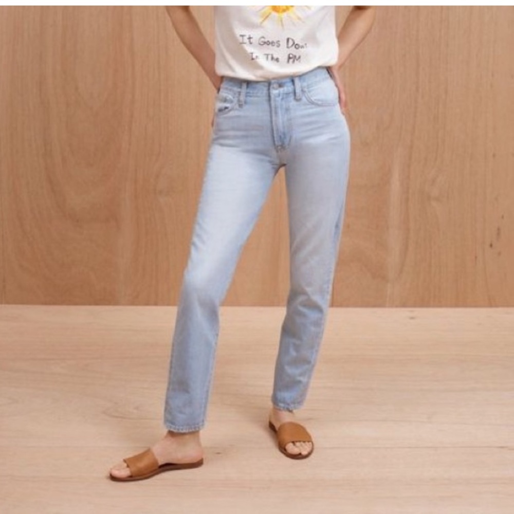 Madewell The Perfect Vintage Straight Jean in Fitzgerald Wash size 28